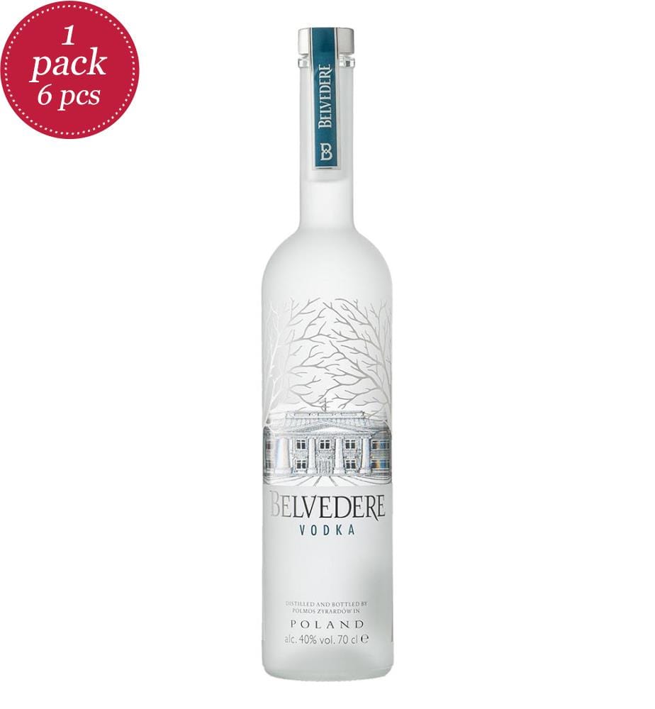 6x Belvedere Vodka 40% vol - 700ml
