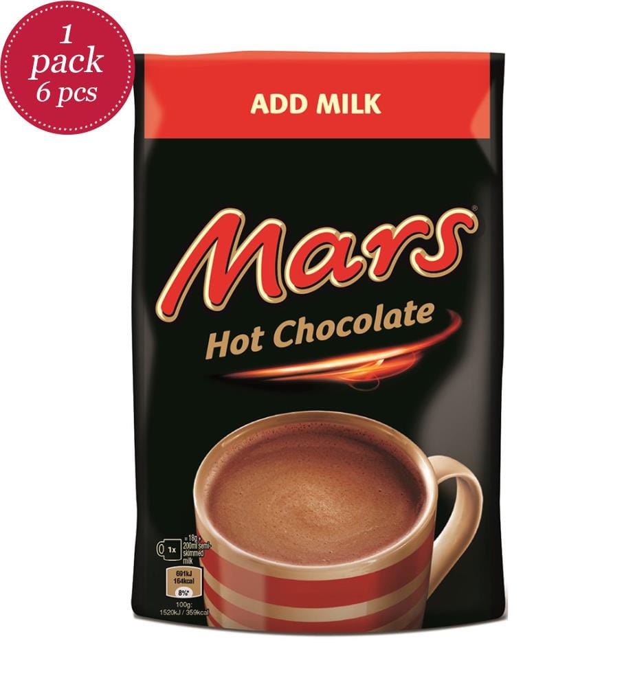 6 x Heisse Schokolade in Pulverform Mars - 140g