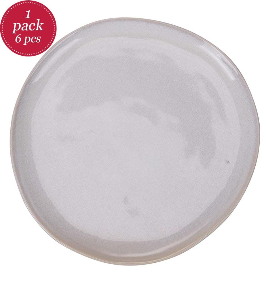 Set of 6 Fruit Plates The Market C Fruit Plate - Ivory