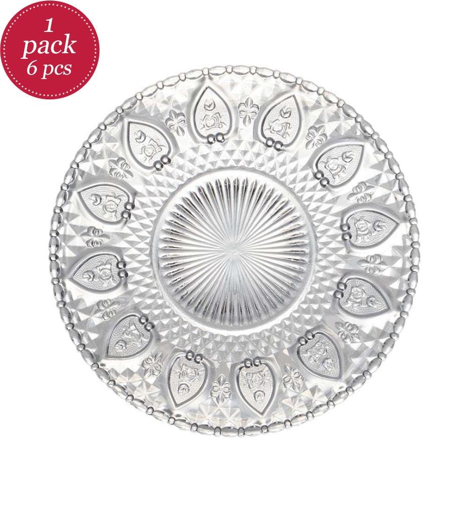 Set Di 6 Piatti Imperiali 17,6 cm, Trasparente