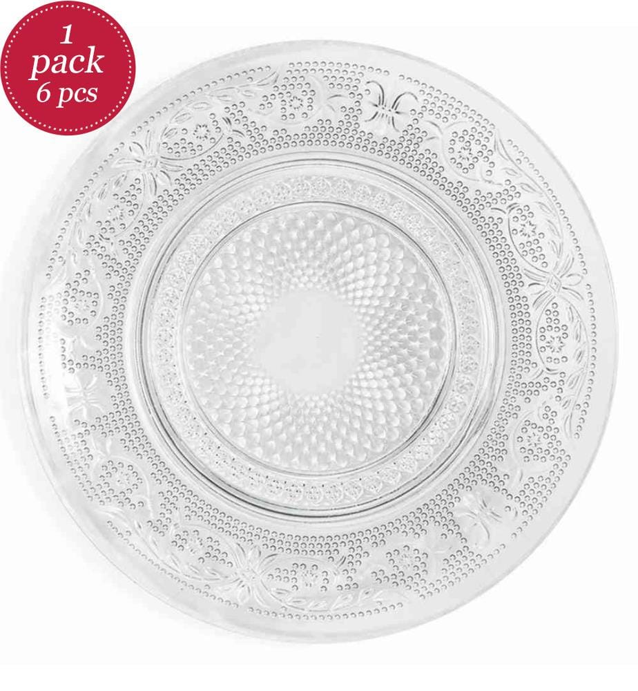 Set aus 6 Brottellern New Imperial - Ø 15 cm / Transparent