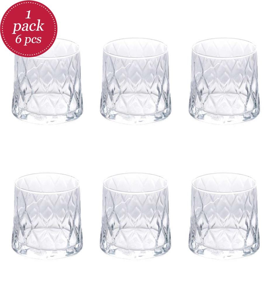 Set von 6 Pagoda Gläsern - 370 ml / Transparent