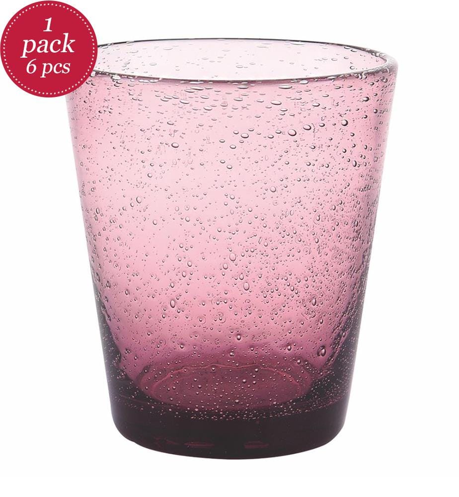 Set di 6 bicchieri a bolla - Rosa
