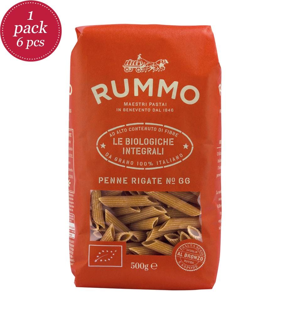6x Penne Rigate Integrali BIO Nr.66 - 500 g