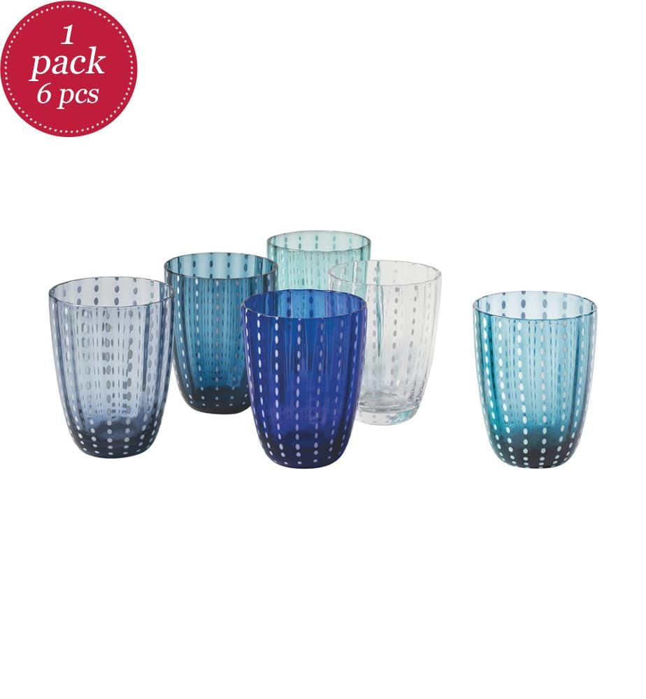 Set von 6 Gläsern Kalahari Ocean - Mehrfarbig