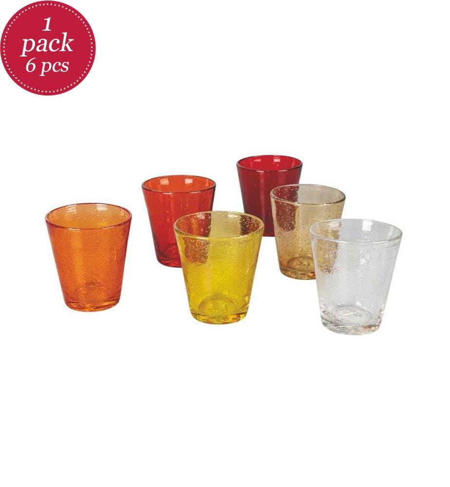 Set of 6 Cancun water glasses - Sunset