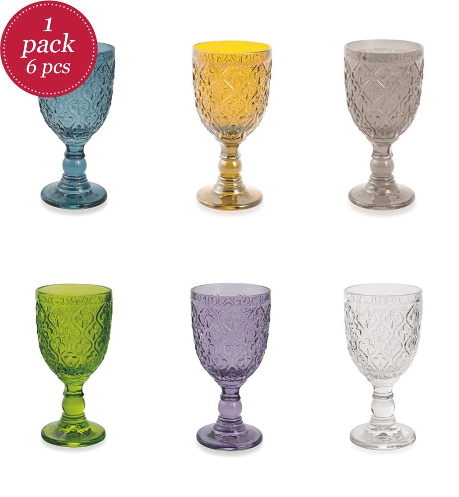 Set von 6 Gläsern Marrakech - Mehrfarbig