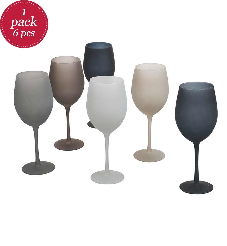 Set von 6 Weingläser Happy Hour Stones - Mehrfarbig
