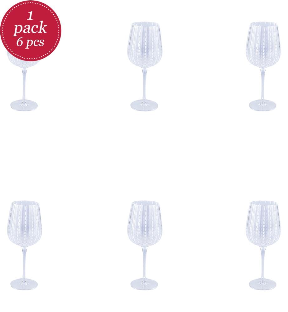 Set of 6 stemmed glasses - 500 ml / Transparent