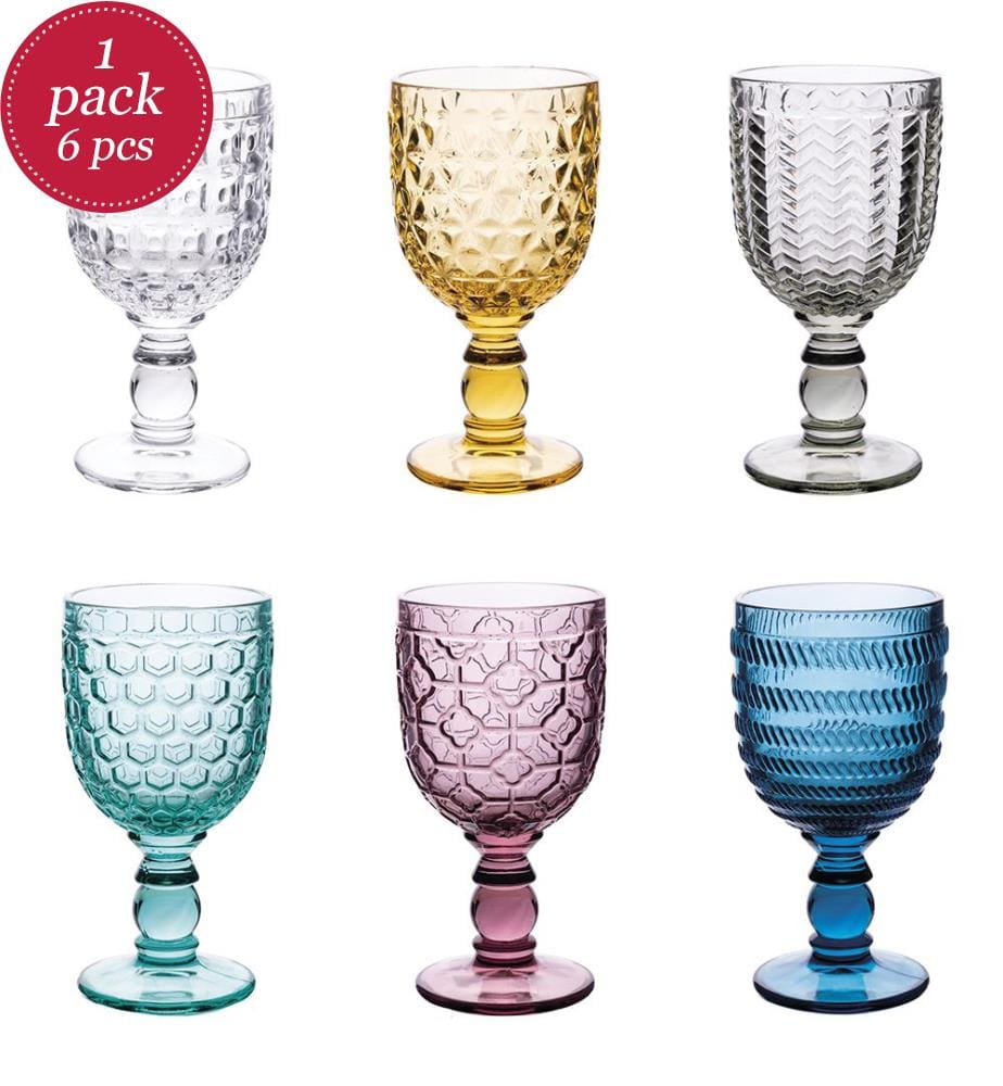 Set of 6 Geometry tumblers - 310 ml / Assorted