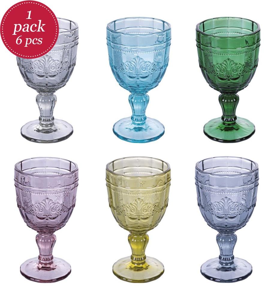 Set von 6 Weingläser Syrah sortiert - 265 ml / Mehrfarbig