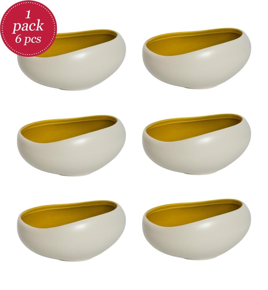 Set aus 6 Schälchen 14 cm - Kyma Gelb Argan