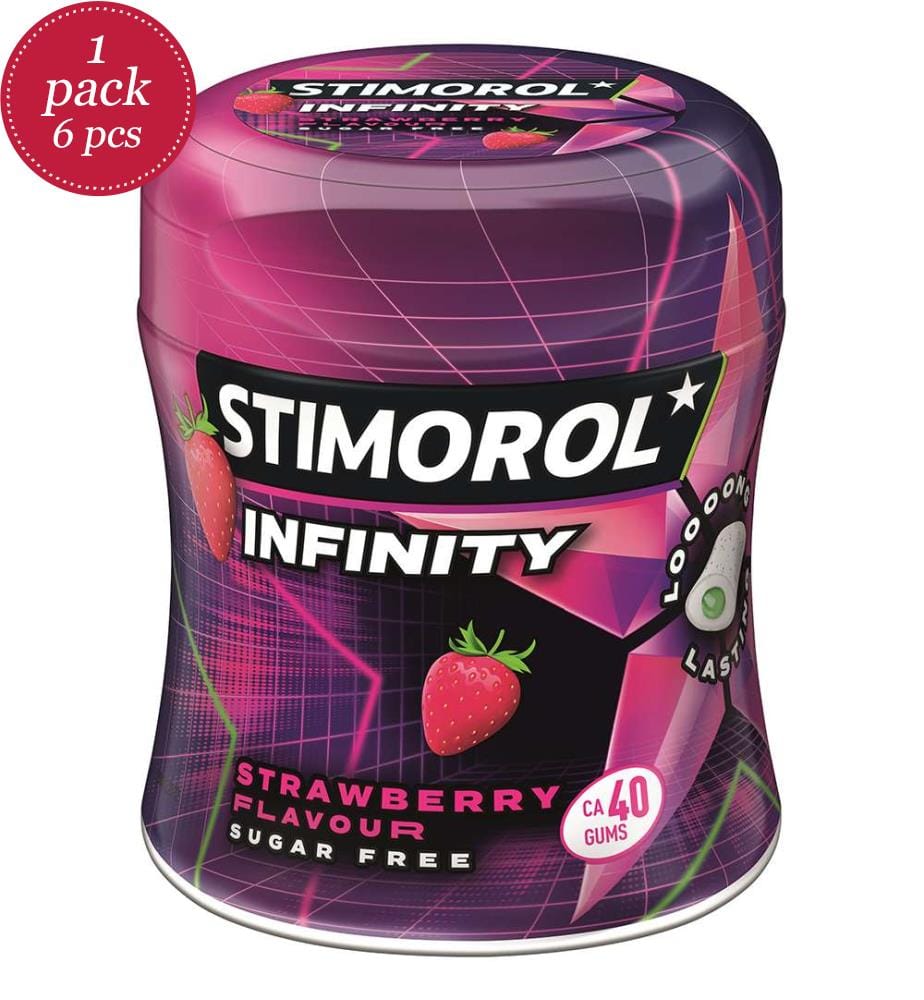6x Stimorol Infinity Strawberry Lime Tin - 88g
