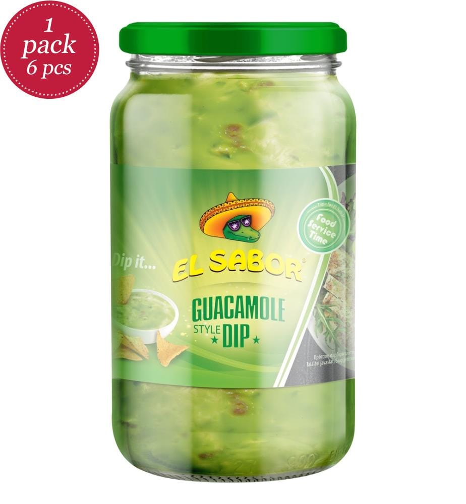 6x El Sabor Guacamole style Dip - 1L