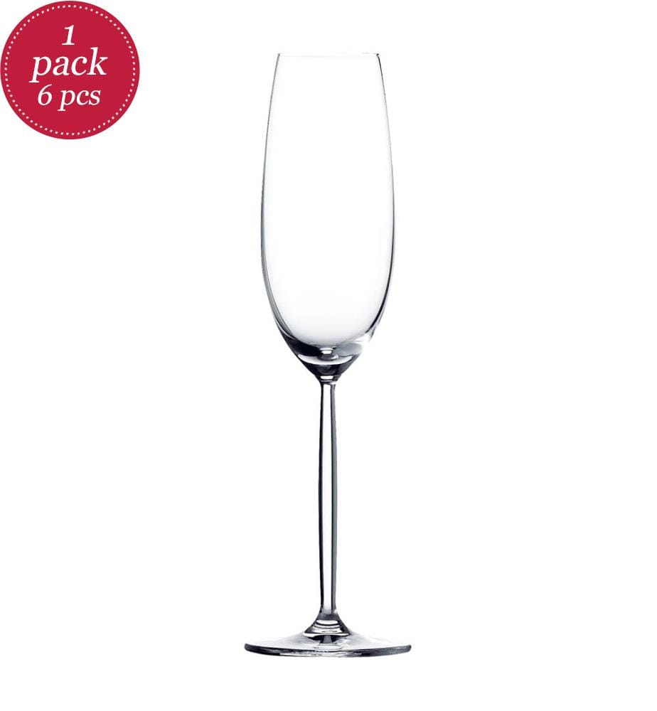 6 x Flûtes à Champagne - Diva - 22 cl