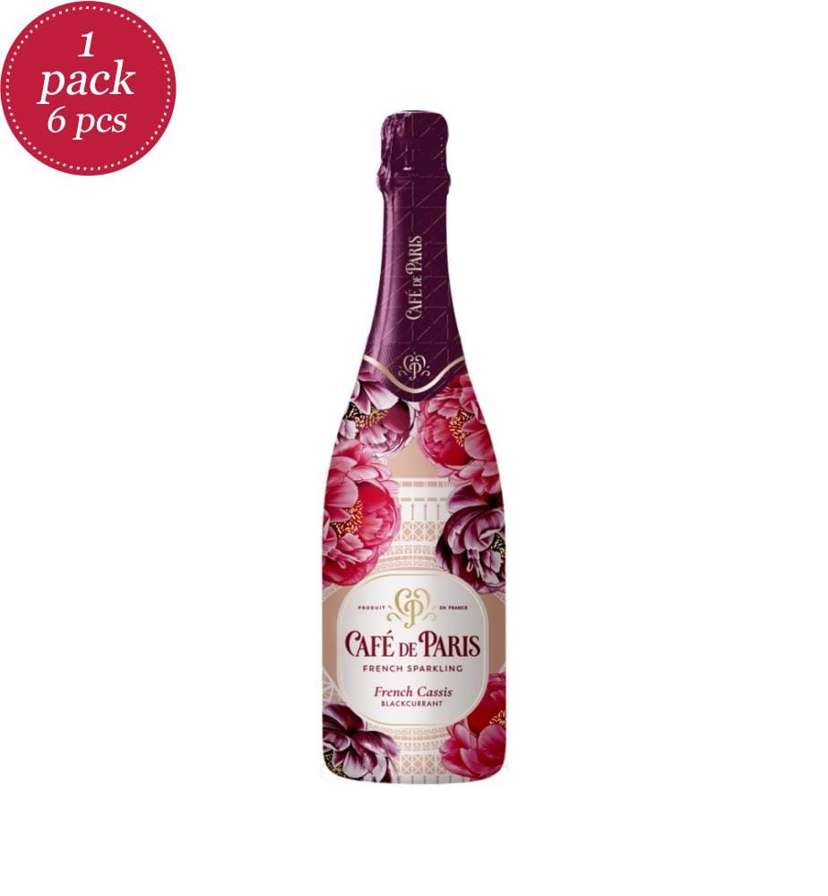 6x Café de Paris Gusto Cassis Francese 11% - 750ml
