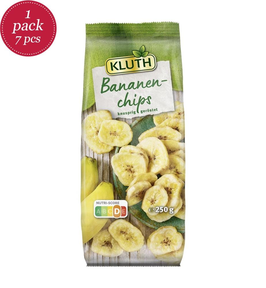 7x Kluth Chips de banane - 250g