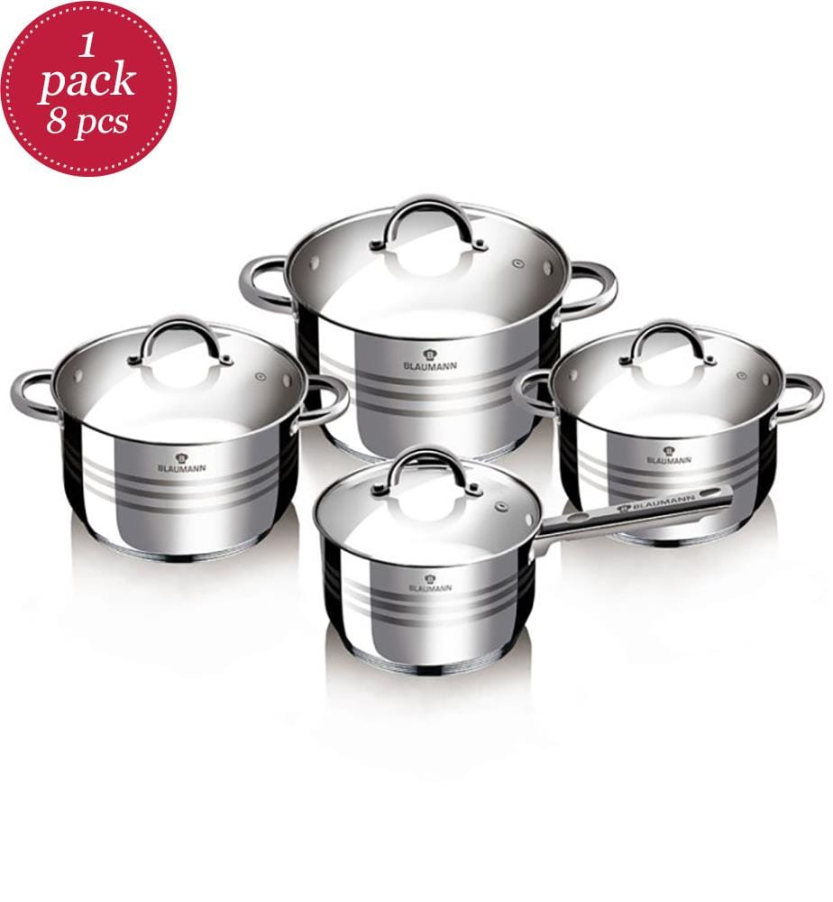Kochtopf Set 6.5L/3.9L/2.9L/2.1L Edelstahl Gourmet Line