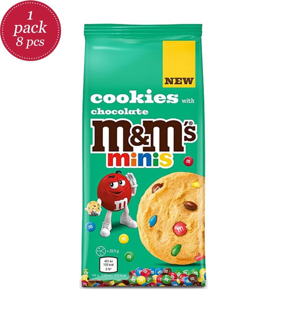 8 x Mini Biscuits M&M's - 180g