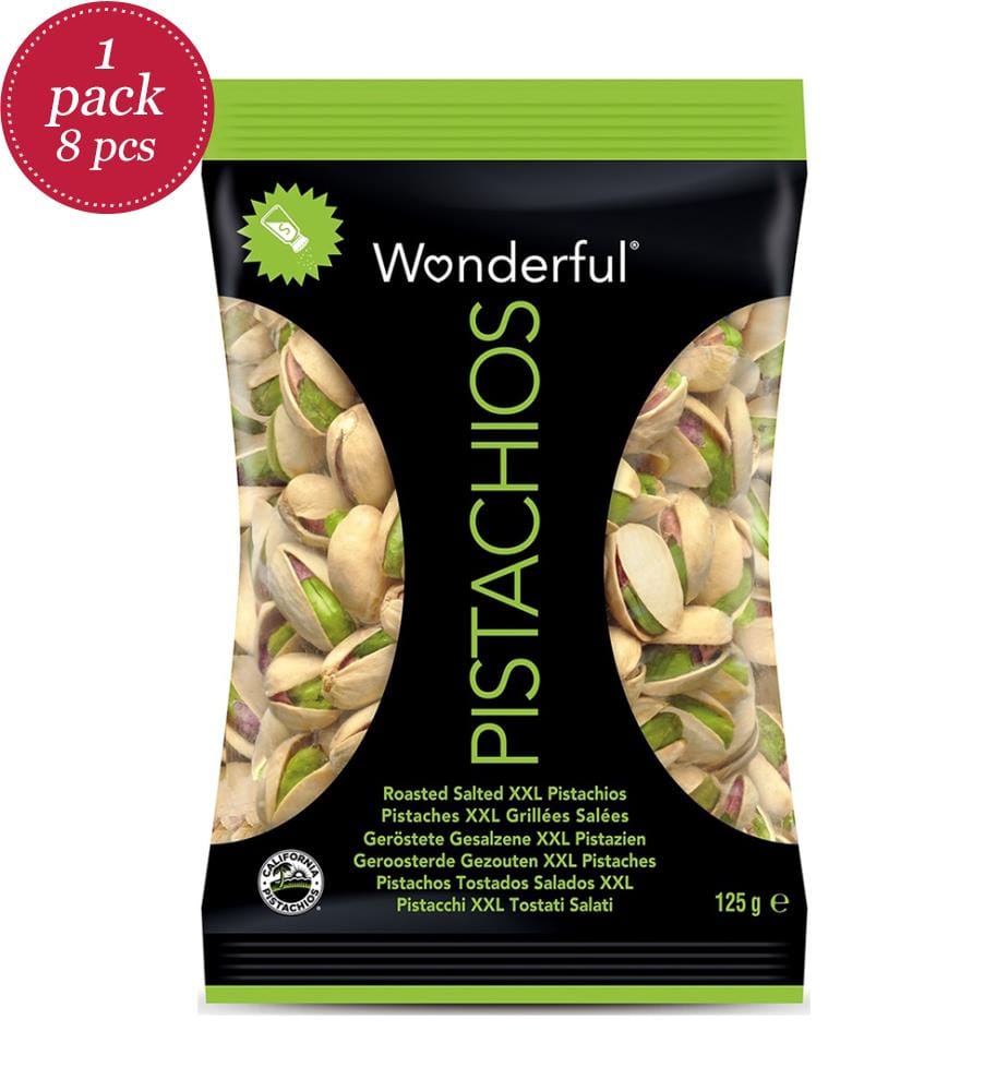 8x Wonderful Pistaches grillées & salées - 125g