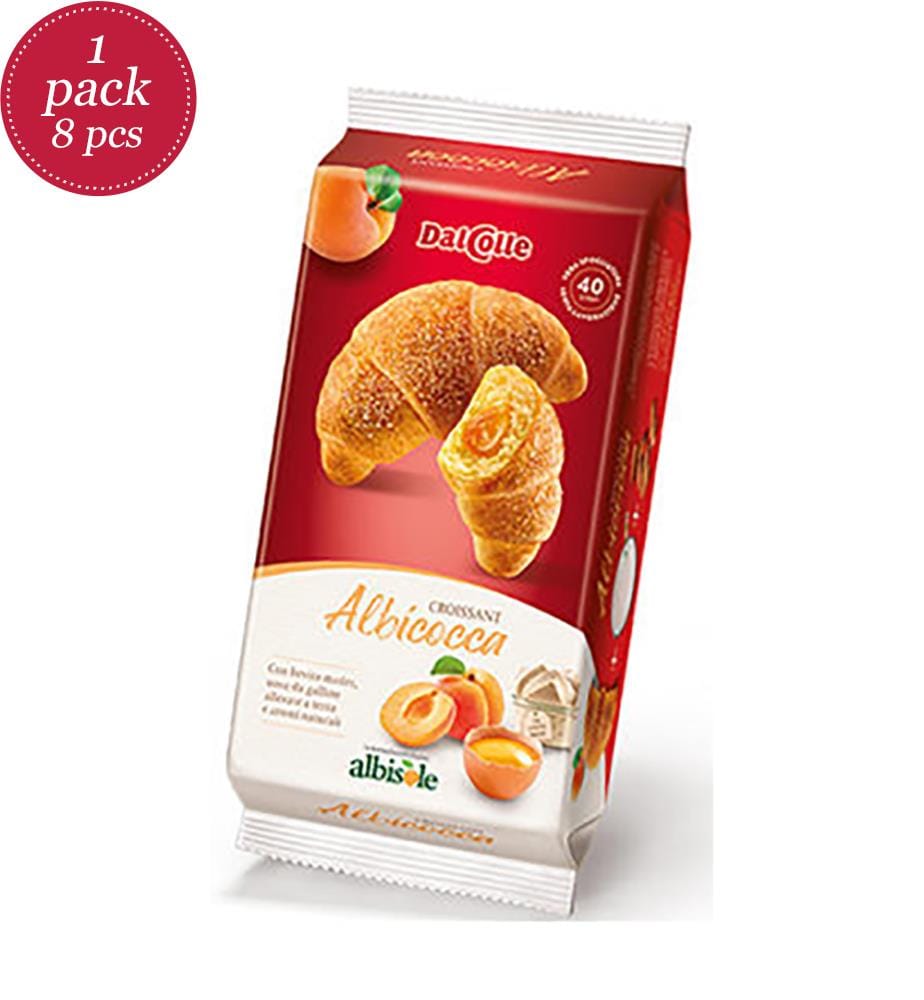 8x Dal Colle Croissant Apricot - 225g (5x45g)