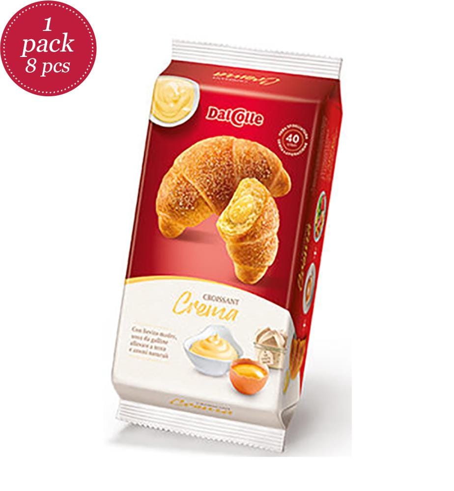 8x Dal Colle Croissant Custard Cream - 225g (5x45g)
