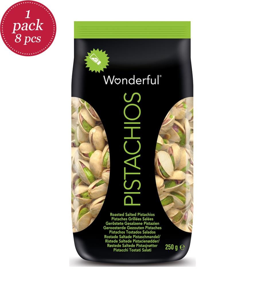 8x Wonderful Pistazien geröstet & gesalzen - 250g
