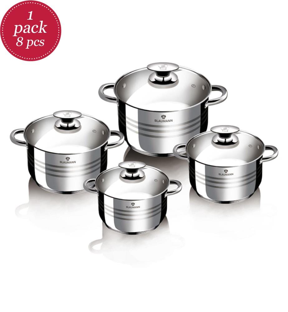 Kochtopf Set 6.1L/3.6L/2.6L/1.9L Edelstahl Gourmet Line