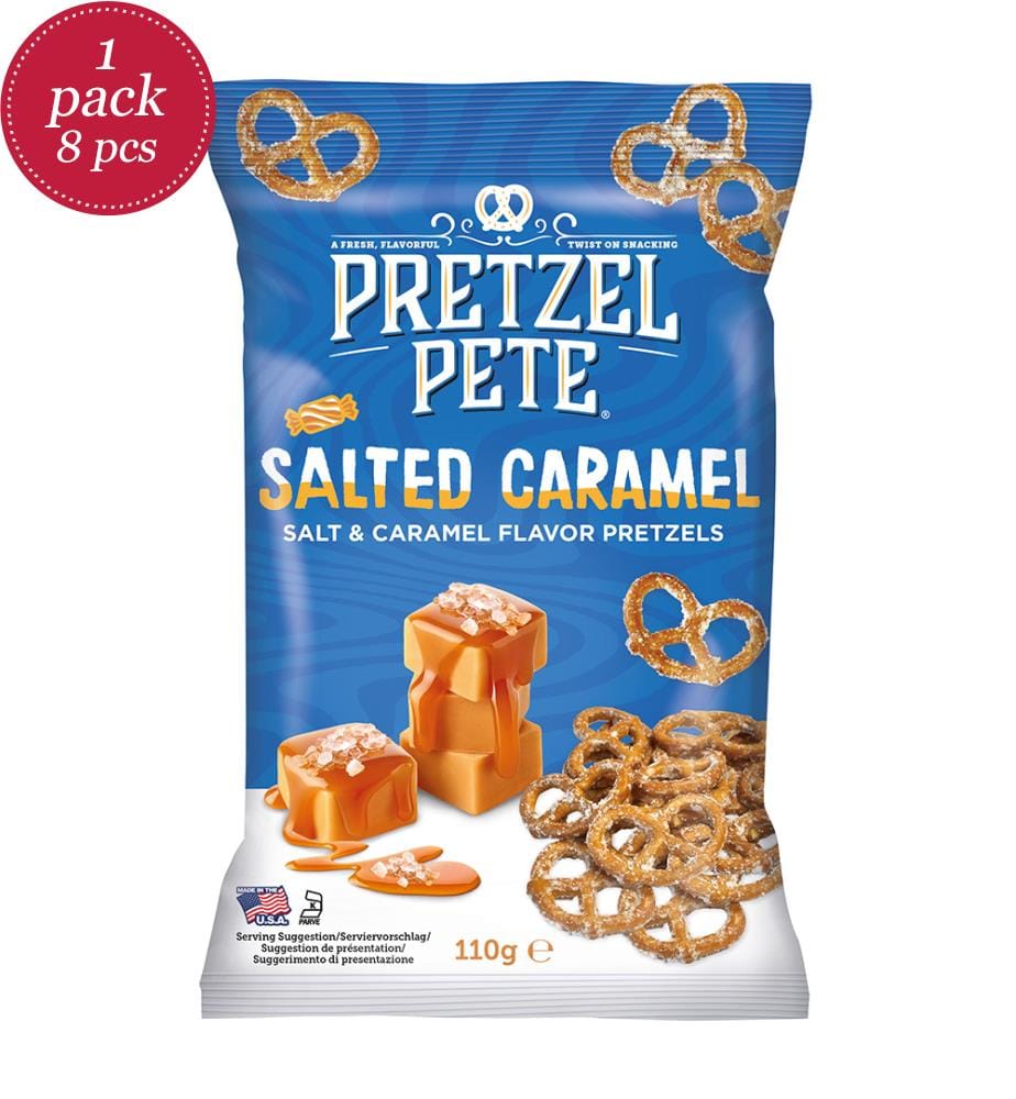 8 x Bretzels Caramel Salé Pretzel Pete - 110g