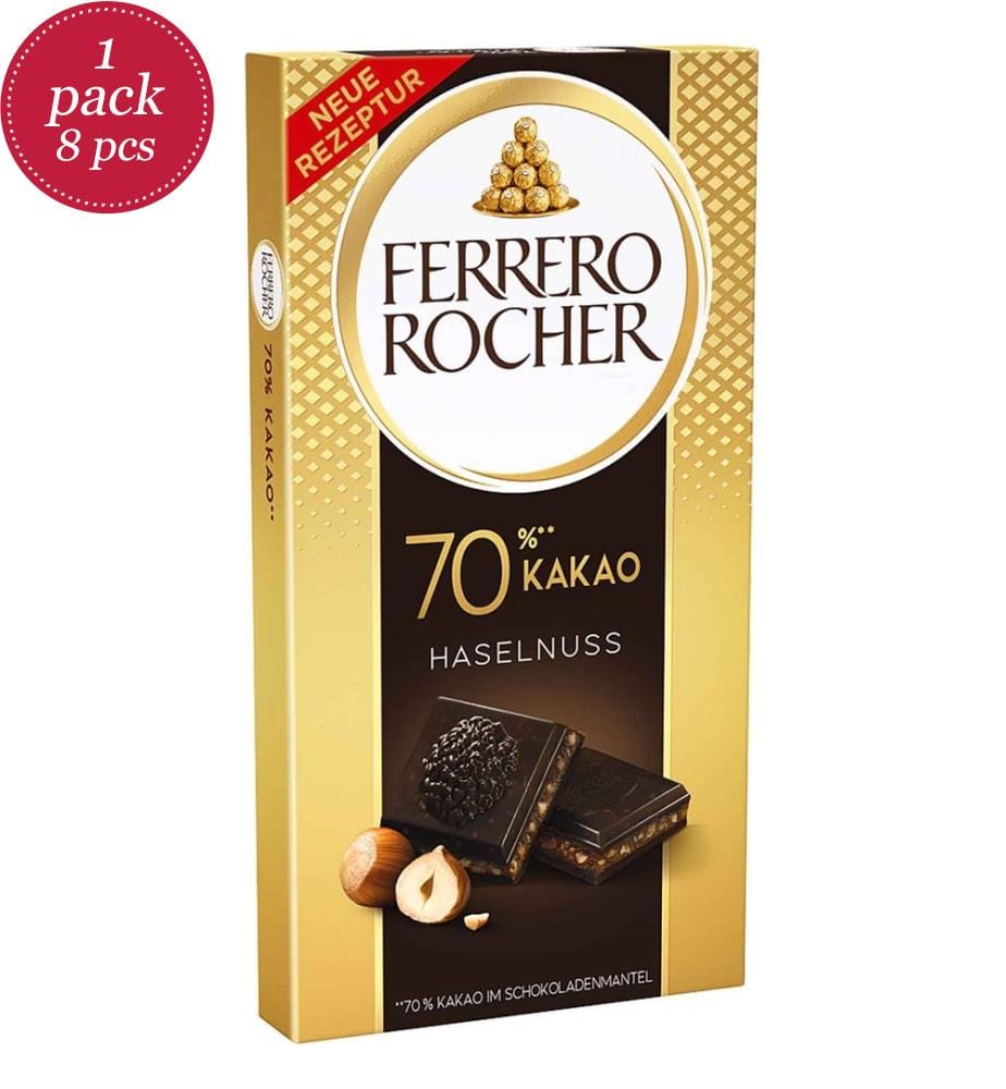 Tablette Ferrero Rocher 70% cacao - 90g