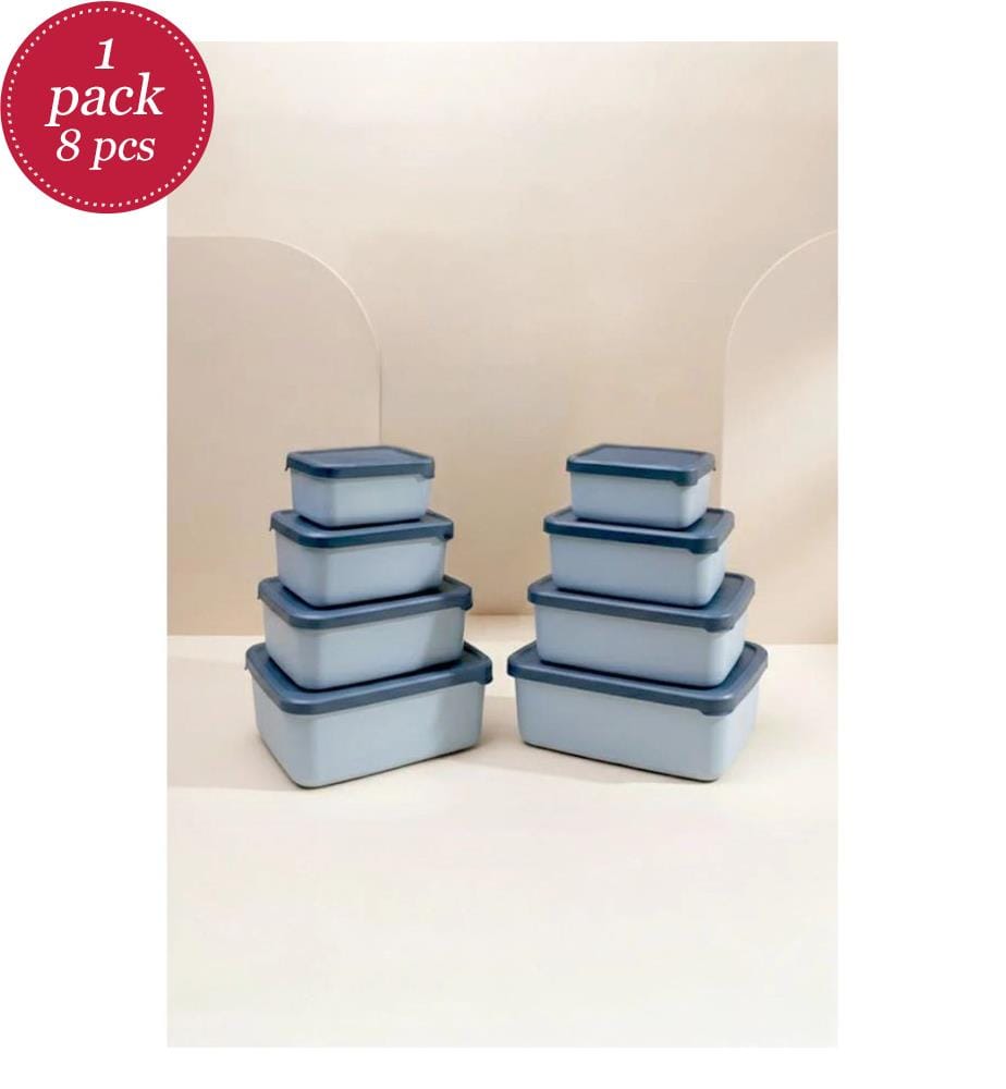 Aufbewahrungsbox-Set (8-teilig) – Blau
