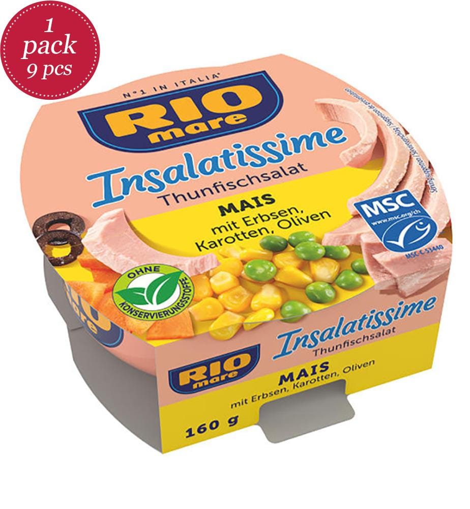 9x Rio Mare Insalatissime Mais e Tonno - 160g