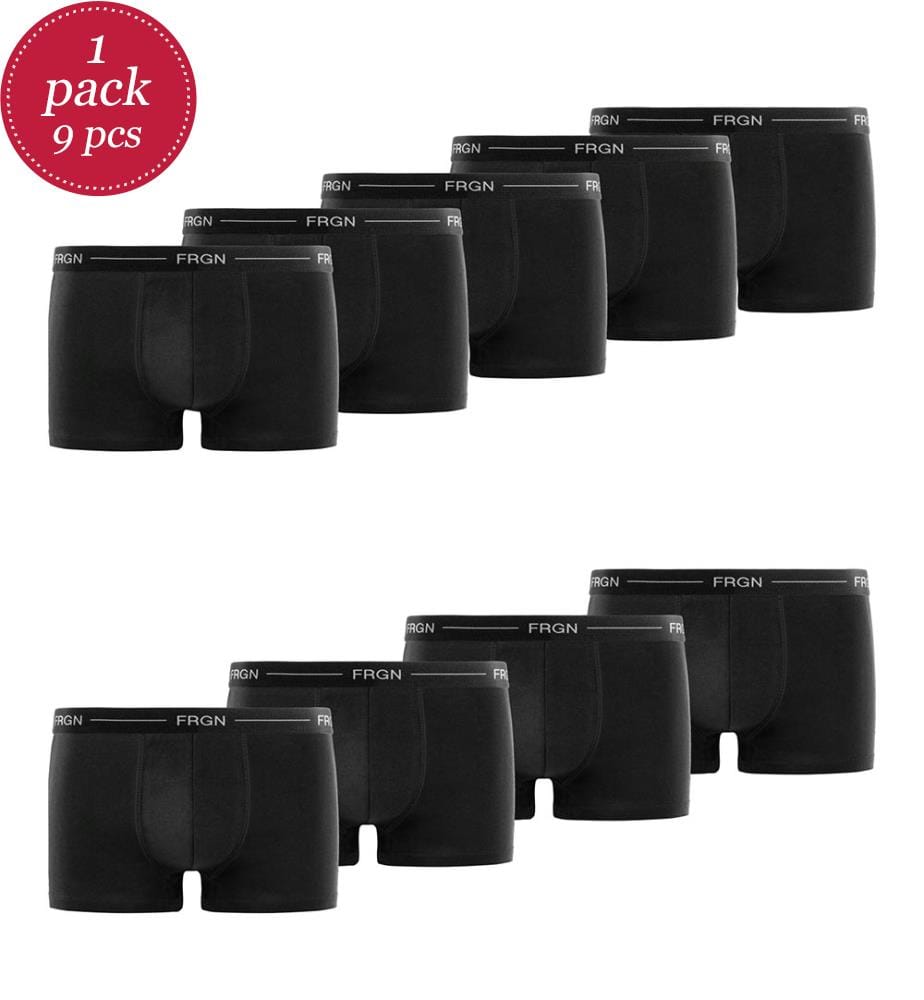 9er-Set Boxershorts FRGN Class - Schwarz