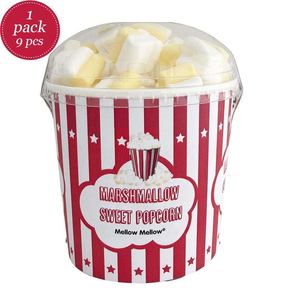 9x Tridaix Mellow Mellow Sweet Popcorn Becher - 120g