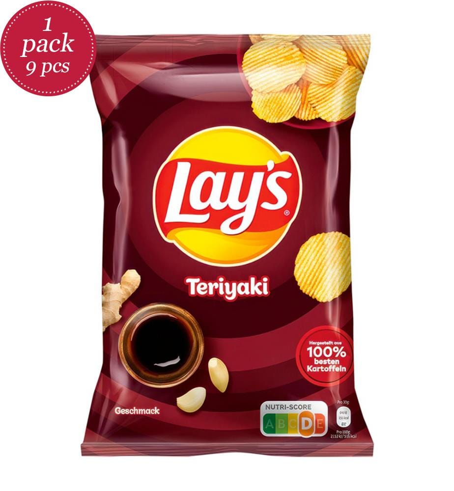 9 x Lay's Teriyaki Chips - 150g