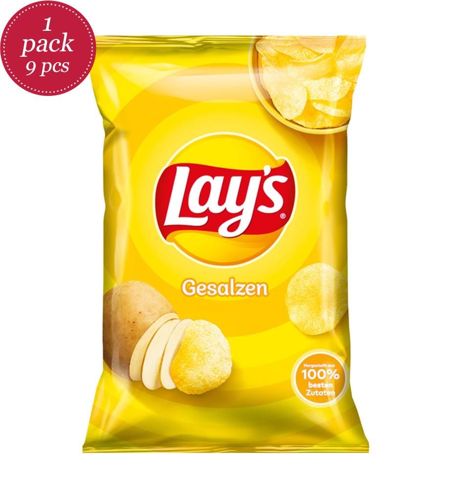 Confezione da 9 Lay's Gesalzen - 150g