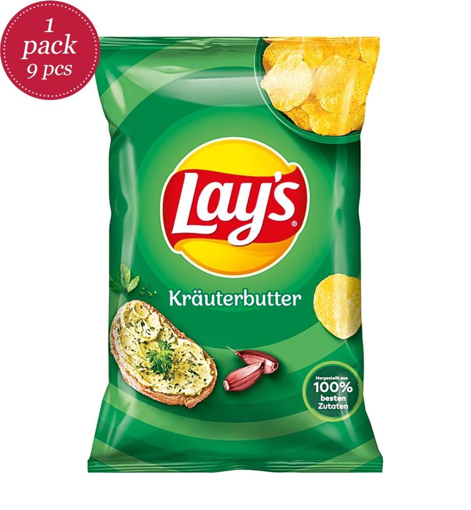 Pack of 9 Lay's Peanut Butter - 150g
