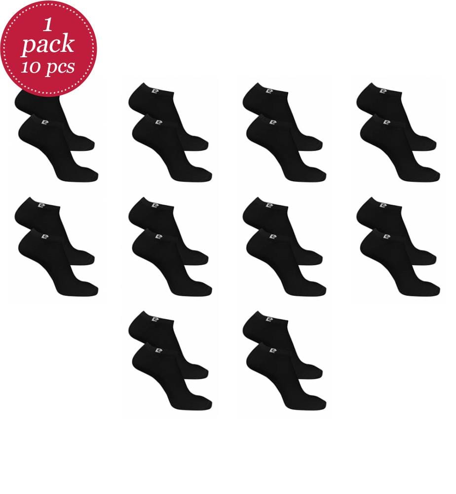 Set of 10 Pairs of Ankle Socks - Black