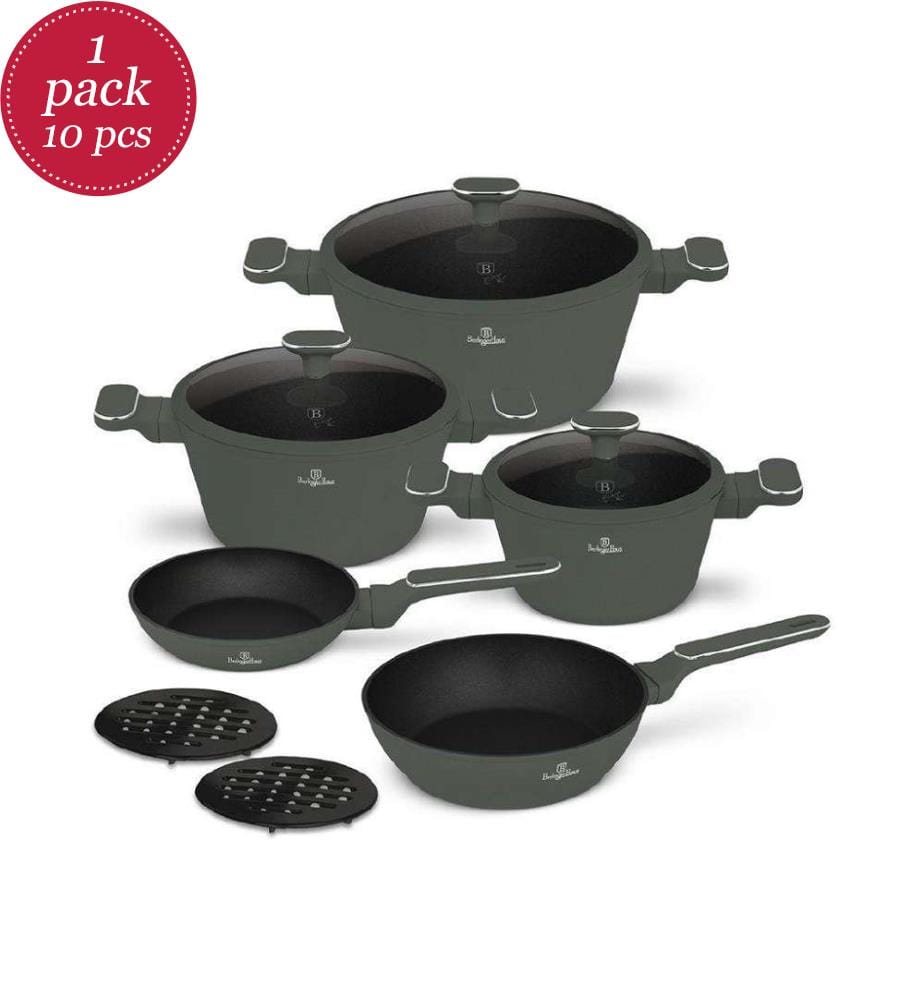 Set Von 10 Küchenutensilien Collection Matte Green