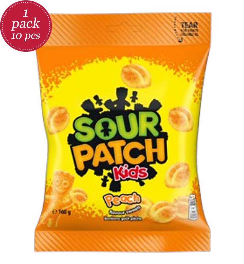 Sachet de Sour Patch Kids à la pêche - 160 g