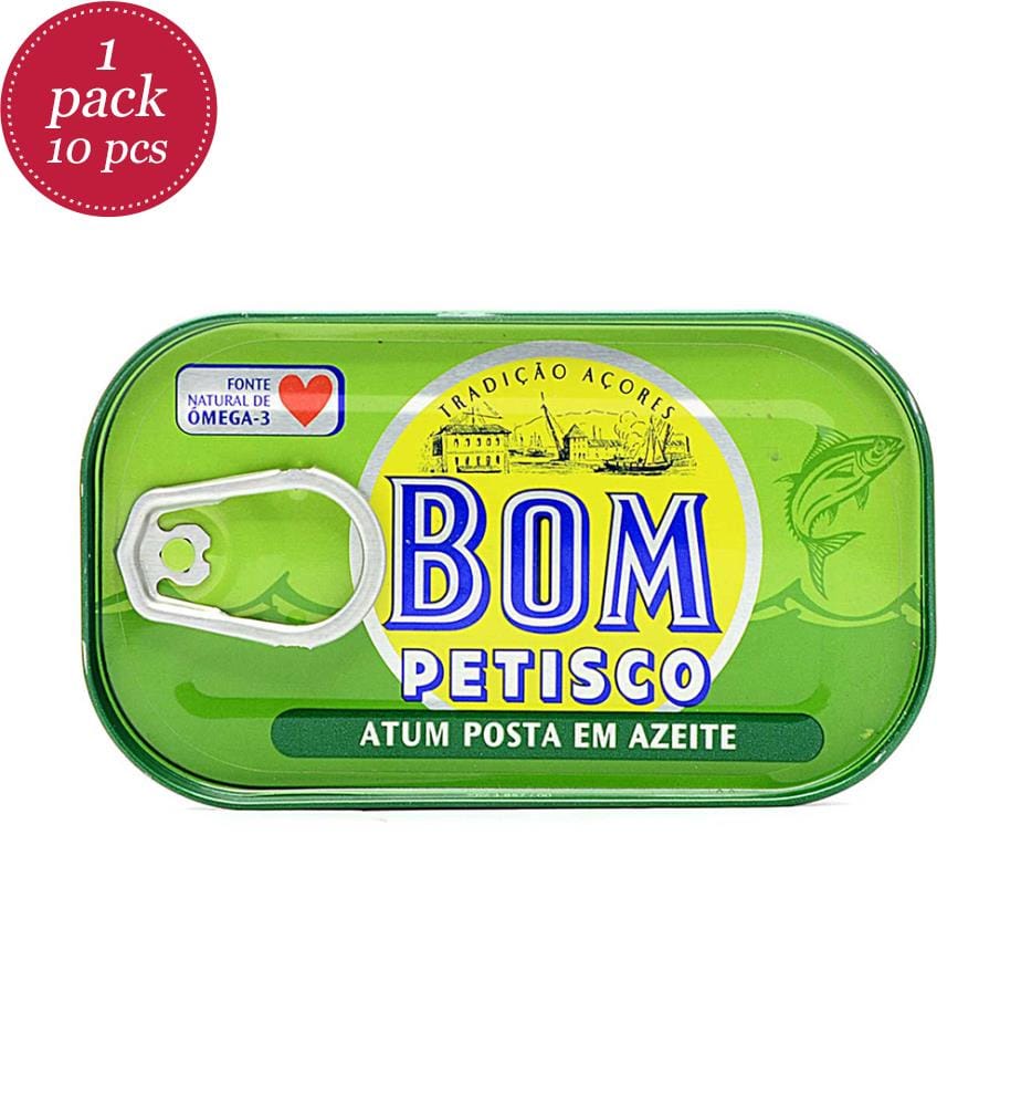 Bom Petisco Atum Posta Azeite en boîte / Thon à l'huile d'olive - 120 g