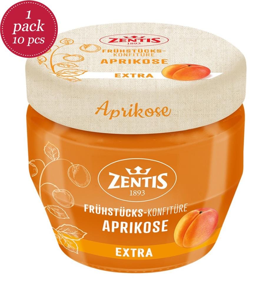 10x Zentis confiture d'abricot - 230g