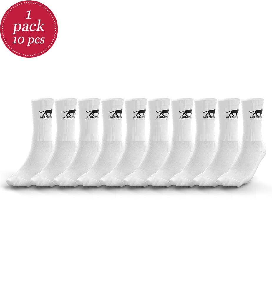 Confezione di 10 paia di racchette da tennis con logo aziendale - bianco e nero