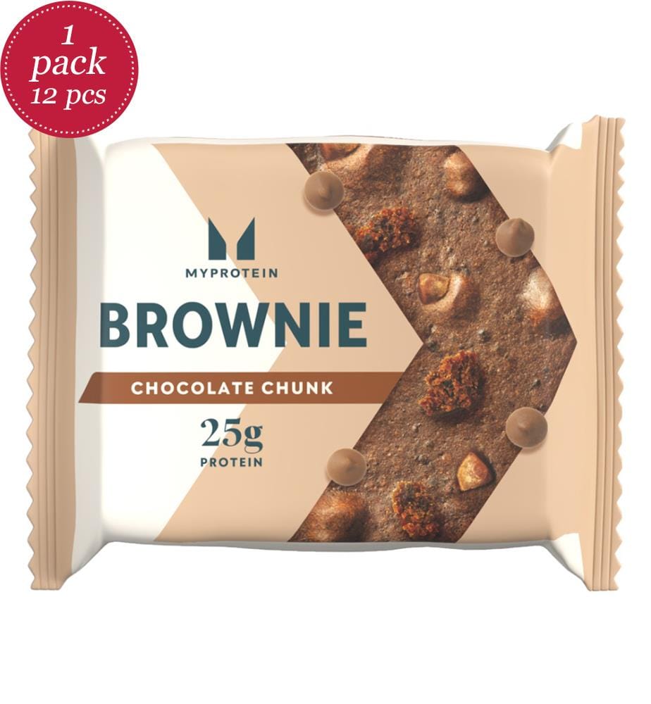 12x Myprotein Protein Brownie Chocolate Chunk - 75g