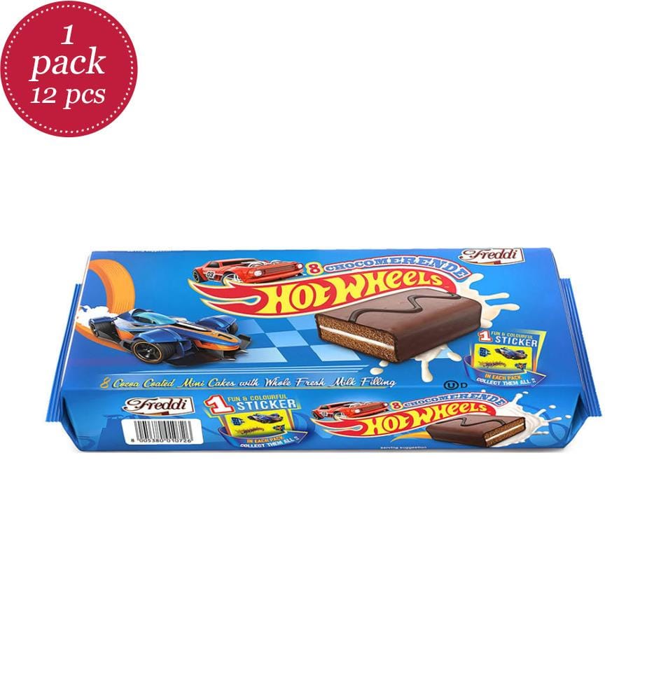 Lot von 12 Freddi Hotwheels Chocomerende - 240g (8x30g)