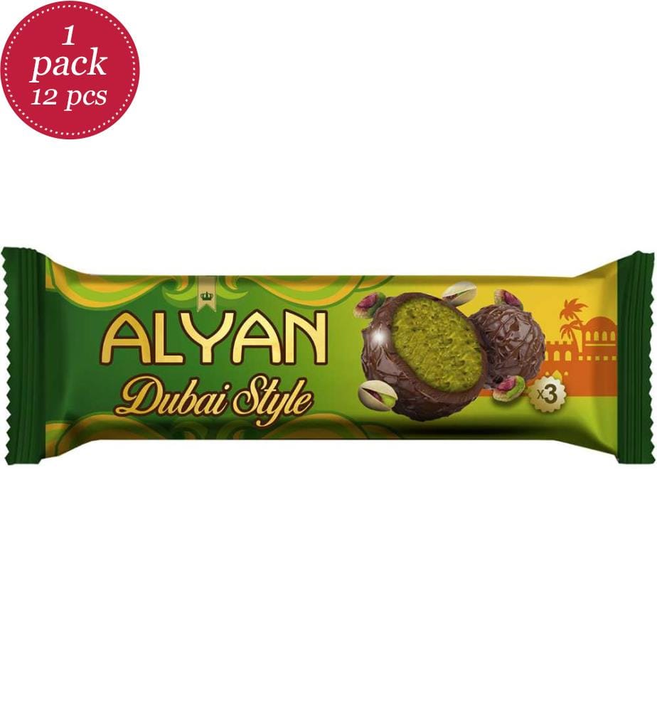 12x Alyan Trufino Chocolate VOLLMILCH DUBAI-STYLE - 39g