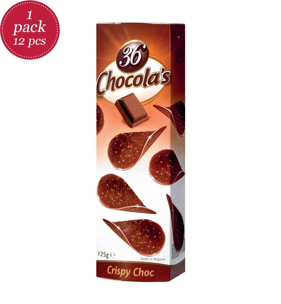 Lot de 12 Chocola's 36 Crispy choc (lait) - 125g
