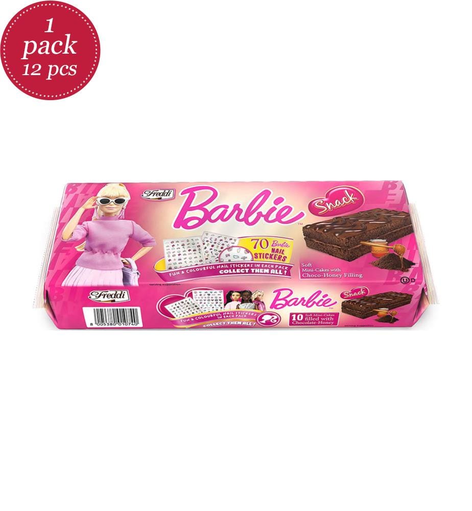 Lot de 12 Freddi Barbie Snack Cacao&Miel - 250g (10x25g)
