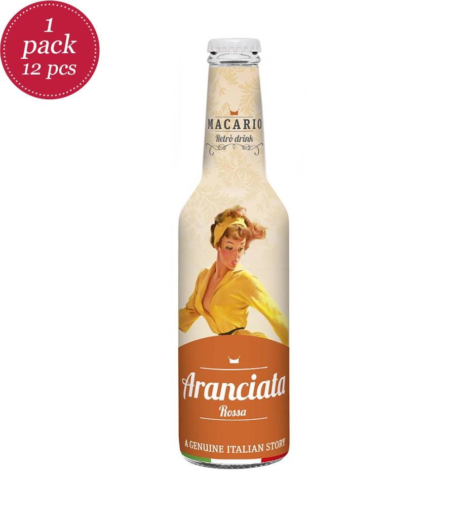 12x Macario Aranciata rossa - 275 ml