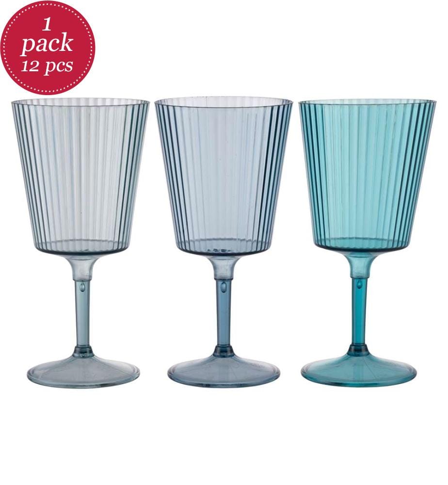 Set aus 12 Unico-Bechern - 400 ml / Blau / 3 zufällige Farben